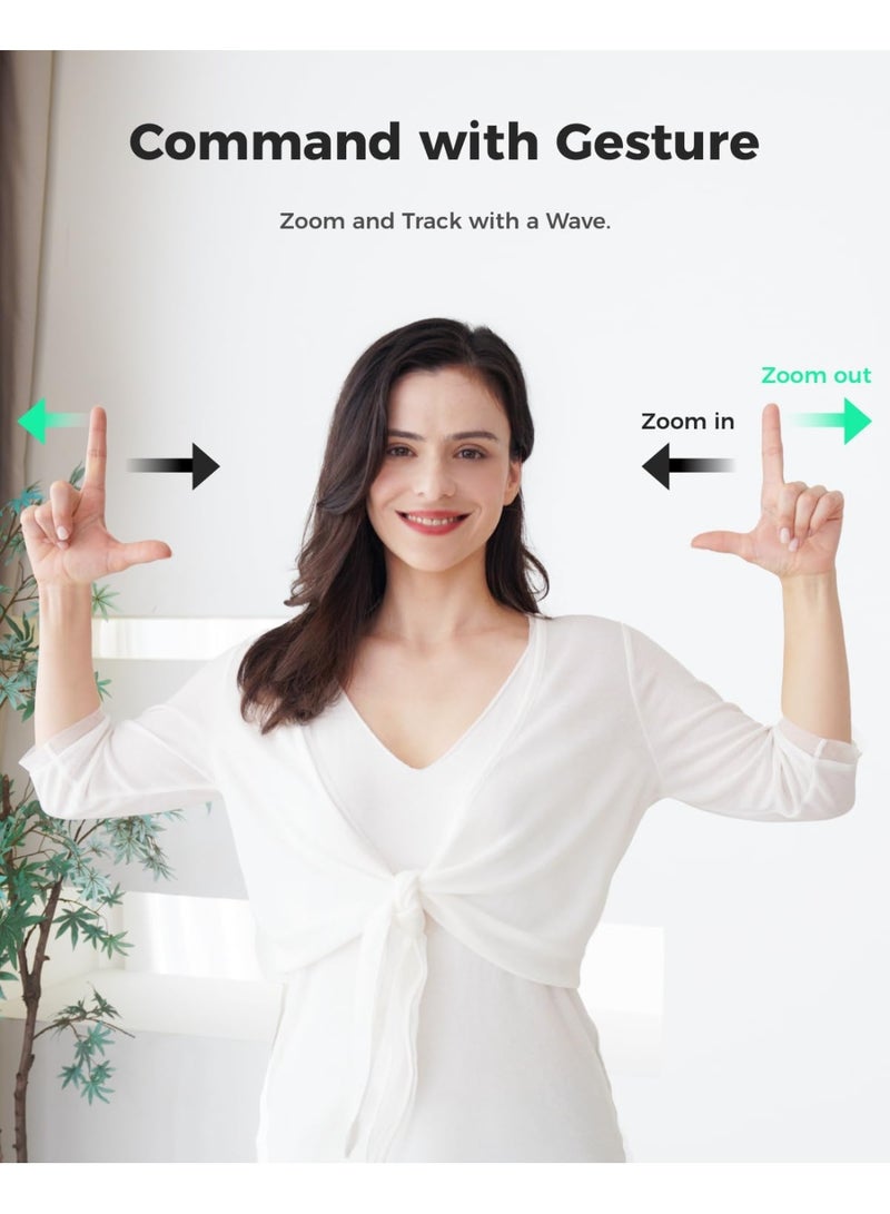 OBSBOT كاميرا ويب OBSBOT Tiny SE 1080P 100FPS للكمبيوتر الشخصي، كاميرا بث PTZ بتتبع الذكاء الاصطناعي مع مستشعر 1/2.8"، تحكم بالإيماءات، ISO مزدوج، HDR متدرج، كاميرا ويب للكمبيوتر المكتبي، اللابتوب، الاجتماعات، مكالمات الفيديو - Image 2